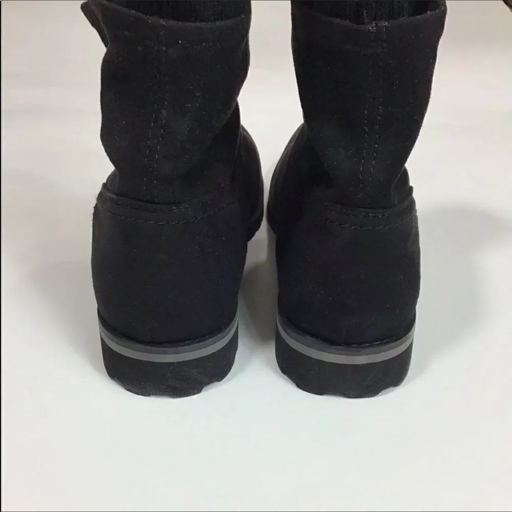 Tommy Hilfiger Black Pasilla Faux Suede Ankle Boots Size 9 1/2
